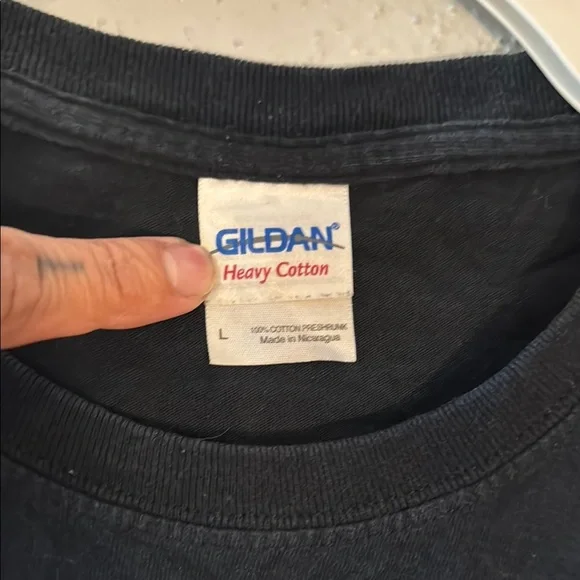 Gildan Heavy Cotton Black Tee with Venture Bros. Inspired graphic - Picture 2 of 3